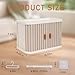 Creproly Doll Wardrobe Storage Box Foldable Doll Closet with 10 Hangers and Rod for 1517cm Doll Clothes Stackable Organizer Cabinet with DustResistant Cover and Display Shelf Pearl Grey - Image 4