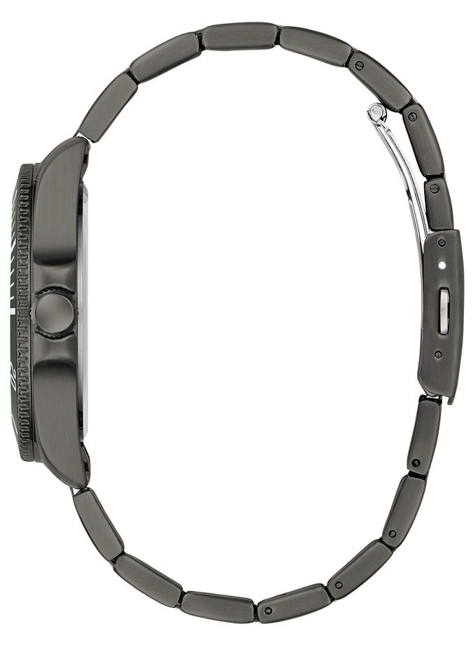 GUESS Mens Gunmetal Analog Watch - Image 3