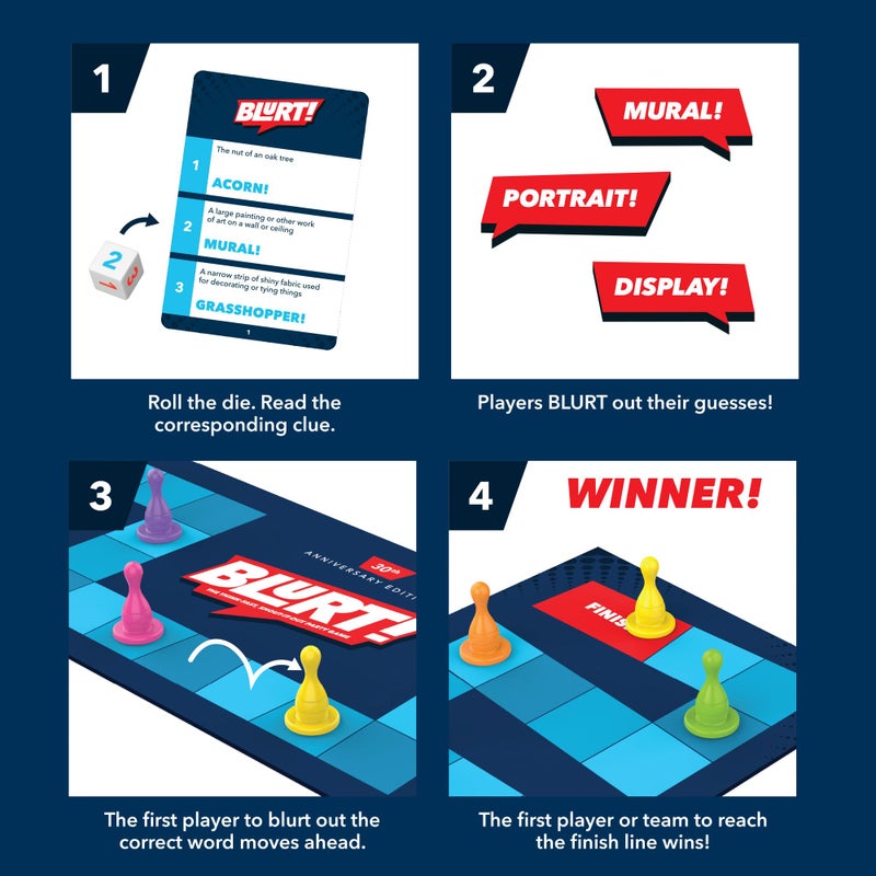 Educational Insights Blurt! The Think Fast, Shout-it-Out Party Game - Family Games for Kids and Adults, Board Games for Family Night, Fun Word Game for Ages 7+ - Image 3