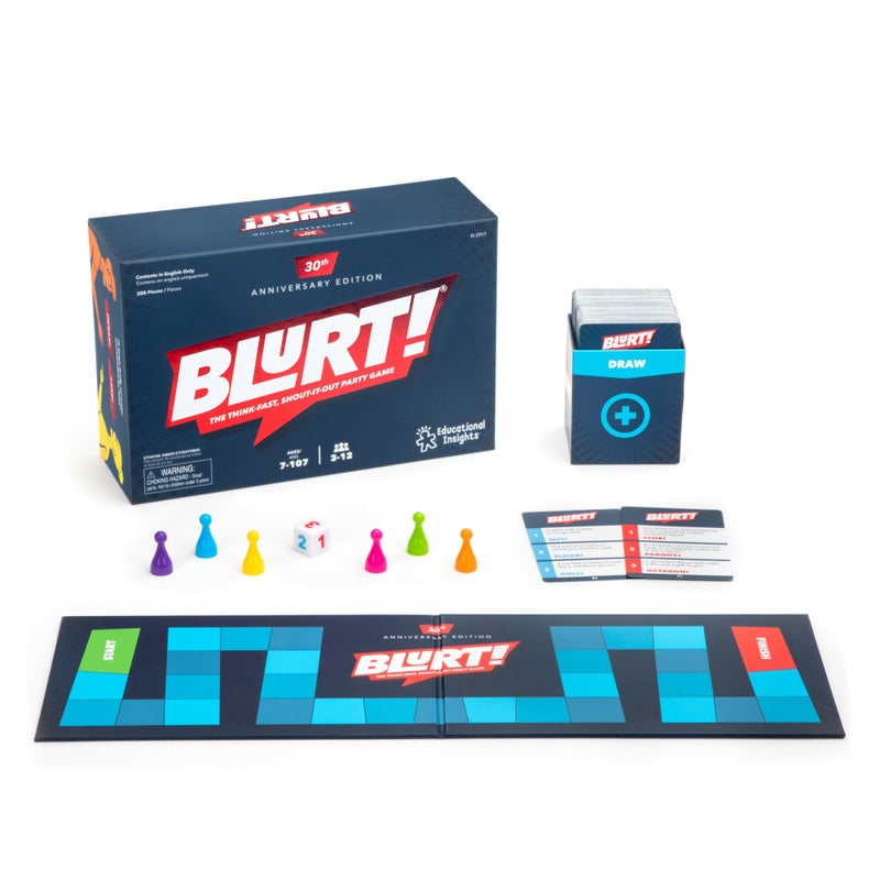 Educational Insights Blurt! The Think Fast, Shout-it-Out Party Game - Family Games for Kids and Adults, Board Games for Family Night, Fun Word Game for Ages 7+ - Image 1