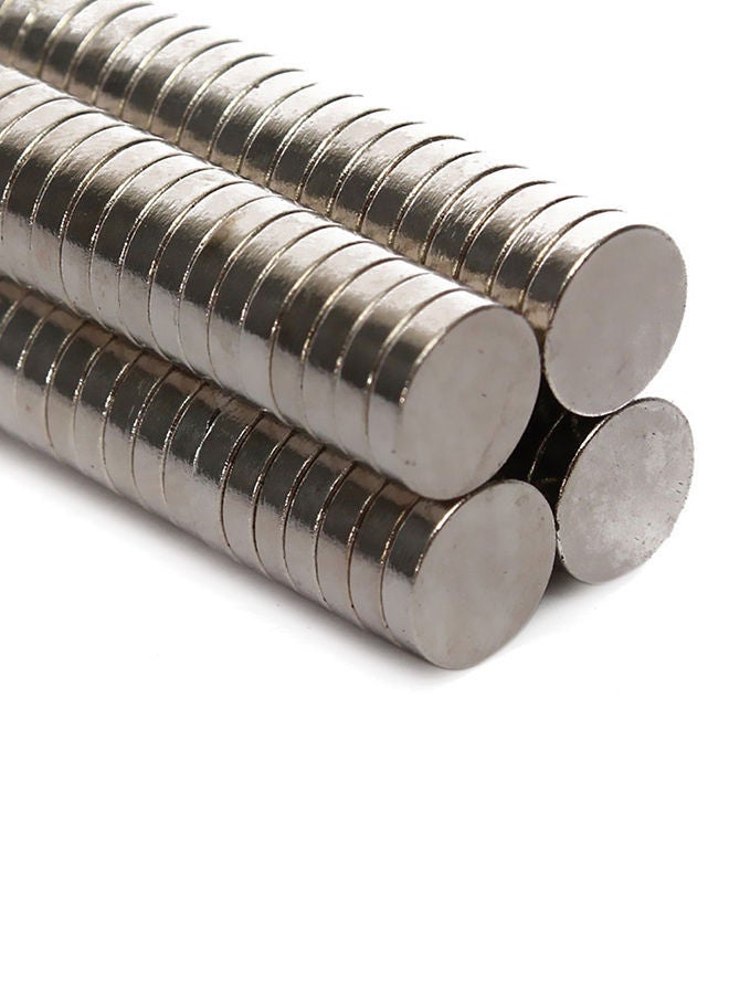 NIBEMINENT 100-Piece Round Strong Magnets Silver 0.068kg  - Image 2