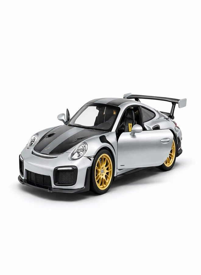 Wizplex MSZ Official Licensed Porsche 911 GT2 RS Diecast Model Car 1:32 Scale | Light & Sound | Pull Back Action | Metal Sports Toy | Collectible Display & Gift - Image 2