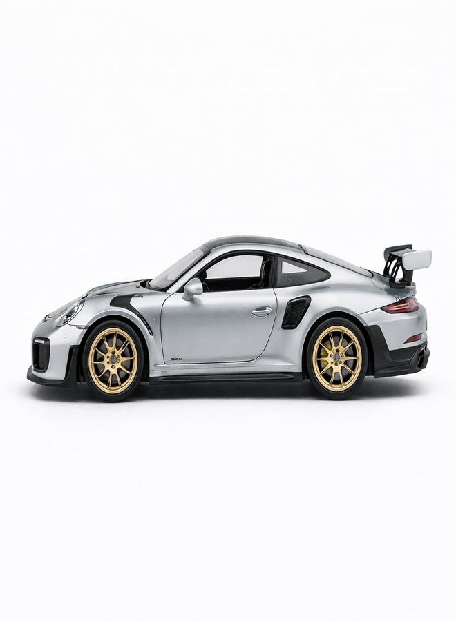 Wizplex MSZ Official Licensed Porsche 911 GT2 RS Diecast Model Car 1:32 Scale | Light & Sound | Pull Back Action | Metal Sports Toy | Collectible Display & Gift - Image 3