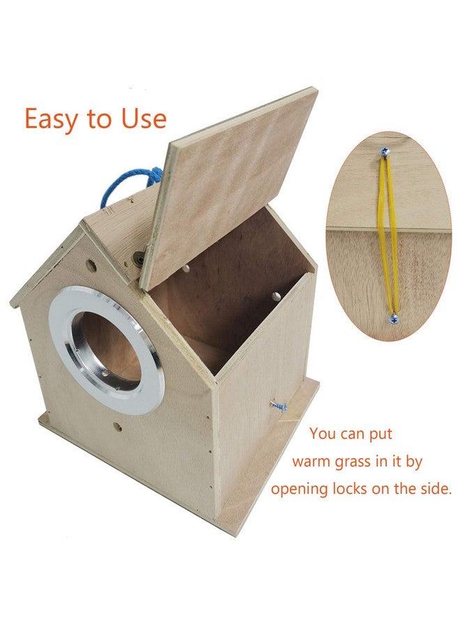 هامليدي صندوق تعشيش طيور هاميليدي، صندوق تربية الببغاوات، بيت تعشيش خشبي للببغاوات، قفص تزاوج للكوكاتيل، صندوق قفص للببغاوات، بادجي، كونور، طيور الحب - Image 5