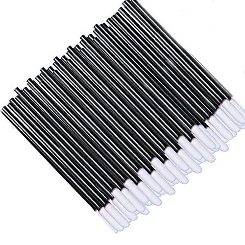 GoWorth 500Pcs/Set Disposable Lip Brushes Make Up Brush Lipstick Lip Gloss Wands Applicator Tool Makeup Beauty Tool Kits (Black) - Image 5