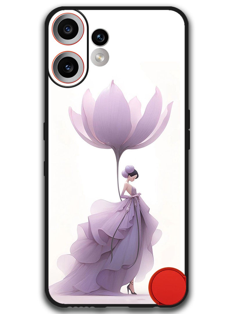 Theodor Case Compatible with Nothing CMF Phone 2 Pro 6.77 Inch Protection Shockproof Bumper Cover Women Flower - Image 1