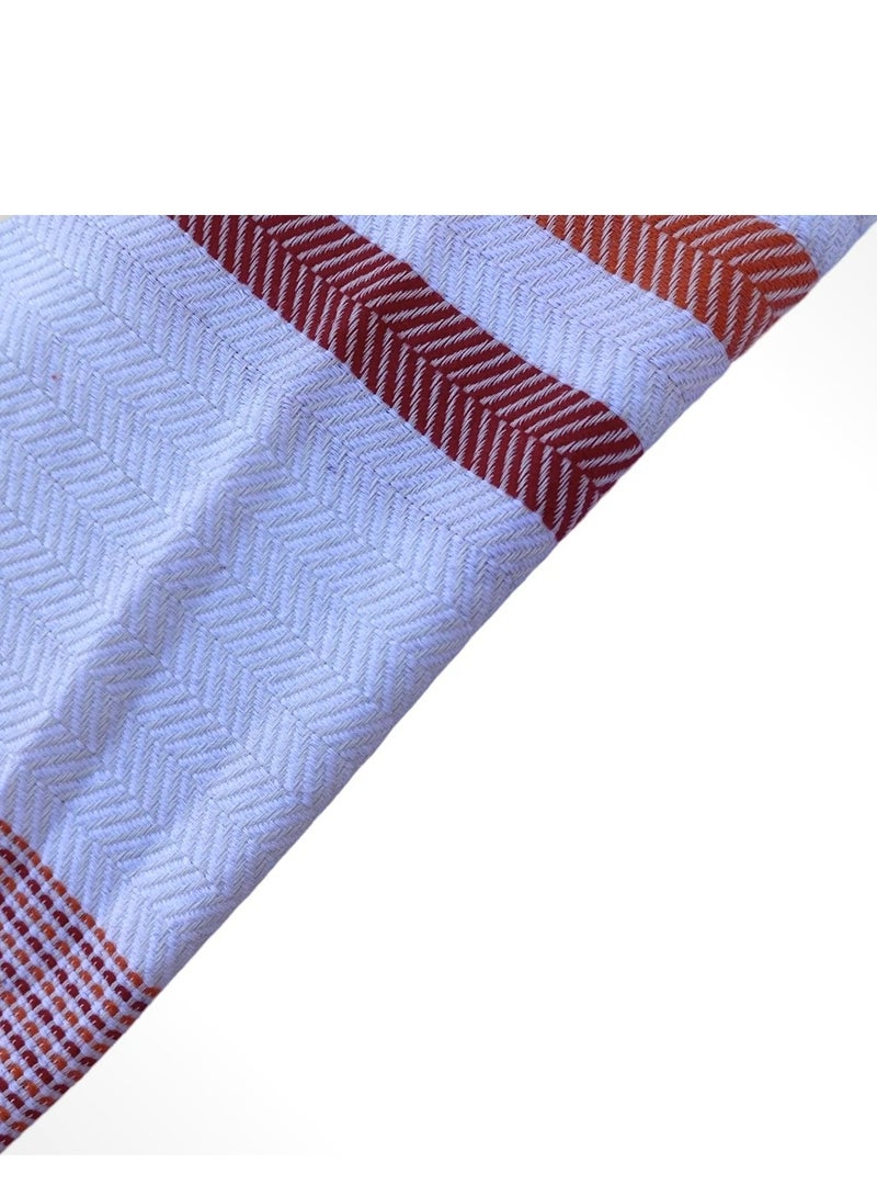 Wavelux Beach Towels Orange Red - Image 1