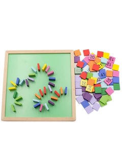 SYOSI Early Childhood Education Digital Teaching Board, Wooden Math Learning Board Toy, 1-100 Consecutive Numbers Wooden Hundred Digital Board, Educational Game for Kids with Storage Bag  - Image 5