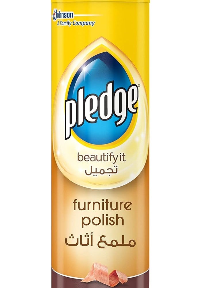 Pledge Furniture Polish Original, 300ml - Gentle Wood Cleaner with Lasting Fragrance - Image 1