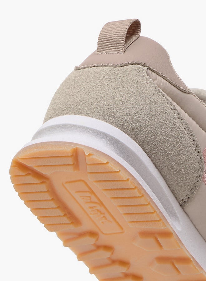 Lee Cooper Girls' Panelled Lace-Up Sneakers with Pull Tabs - Image 5