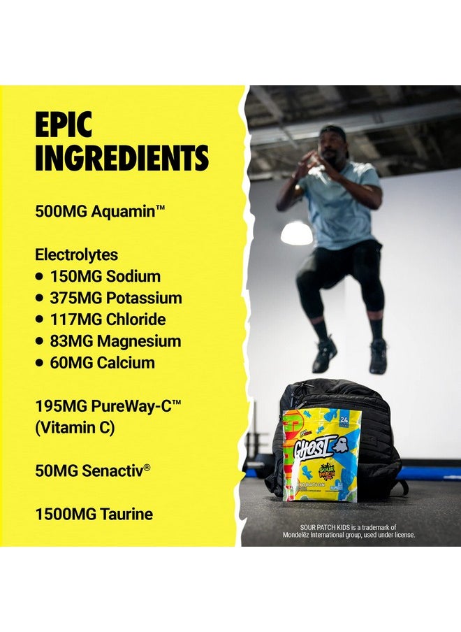 GHOST Hydration Packets, Sour Patch Kids Blue Raspberry, 24 Sticks, Electrolyte Powder - Drink Mix Supplement with Magnesium, Potassium, Calcium, Vitamin C - Vegan, Free of Soy, Sugar & Gluten - pzsku/ZC90B6A6C0698877DE042Z/45/_/1735908010/ab0d97ba-3a49-4210-9c7c-c63048d85786