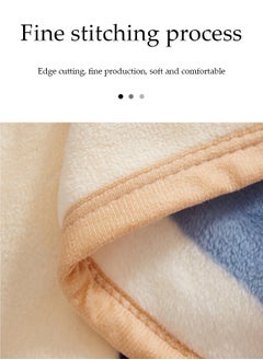 DUNISO Flannel blanket, wool thickened edge wrapped sofa blanket, nap blanket, suitable for all seasons, suitable for beds, sofas, and furniture, 1.5 * 2m ﻿  - Image 4