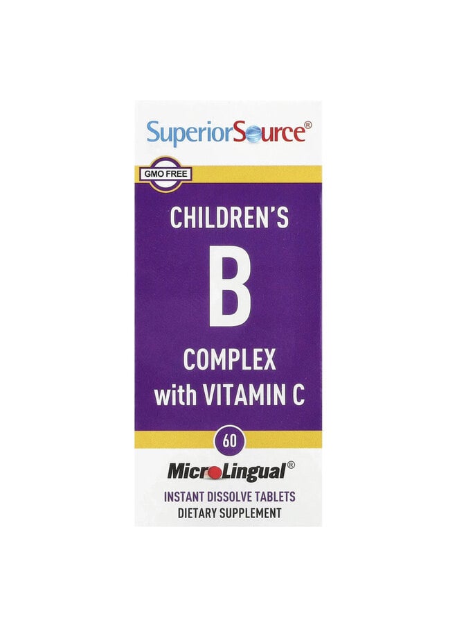 Superior Source Children's B Complex with Vitamin C, 60 MicroLingual Instant Dissolve Tablets  - Image 2
