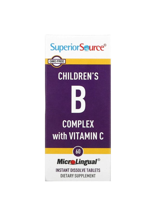 Superior Source Children's B Complex with Vitamin C, 60 MicroLingual Instant Dissolve Tablets  - Image 1