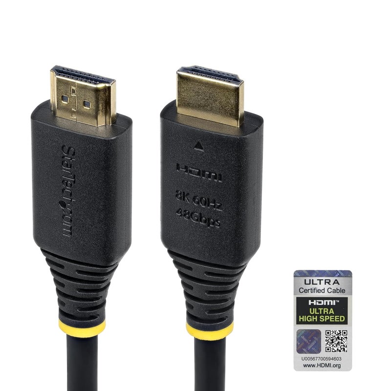 StarTech .com 10ft (3m) Certified Ultra High Speed HDMI Cable, 8K 60Hz/4K 120Hz, HDMI 2.1 Cord with HDR10+ / eARC, 48Gbps - Image 1