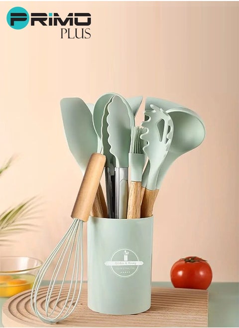 Silicone Utensils Set With Plastic Holder