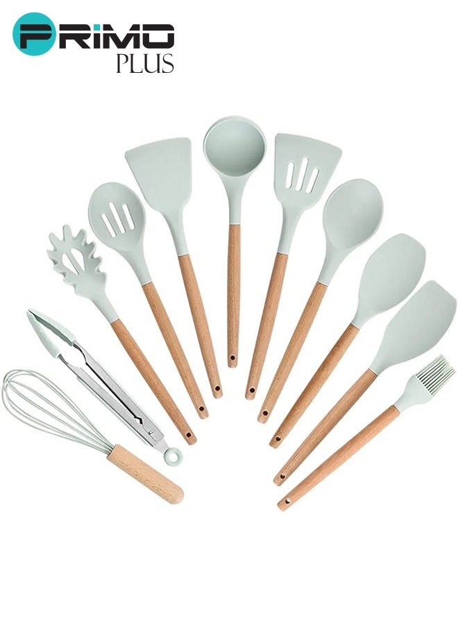 Silicone Utensils Set With Plastic Holder