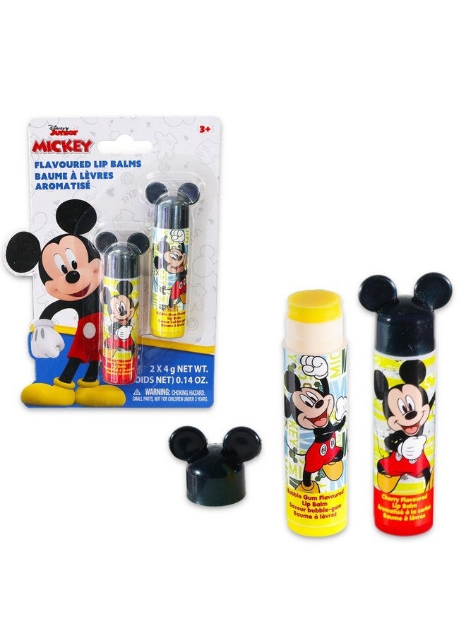 Disney Mickey and Minnie Mouse Lip Balm Tubes - Bundle with 4 Mickey and Minnie Lip Balms in Assorted Flavors for Party Favors Plus Stickers, More | Disney Lip Balm for Girls, Kids - Image 3