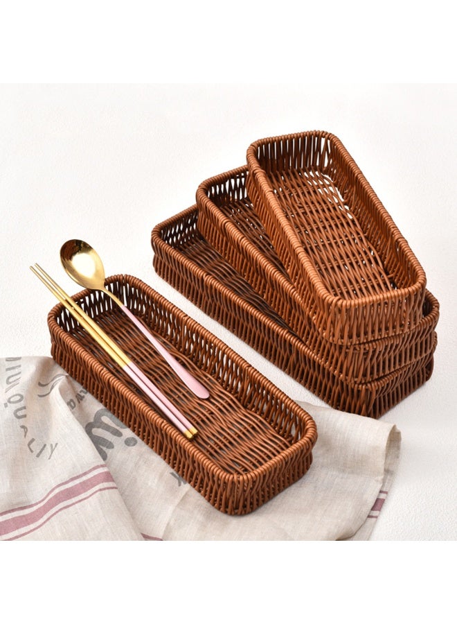 1pcs Knife And Fork Storage Box,Kitchen Fruit And Candy Tray, Living Room Storage Basket, Suitable For Kitchen, Living Room, Bathroom, Bedroom - Image 3
