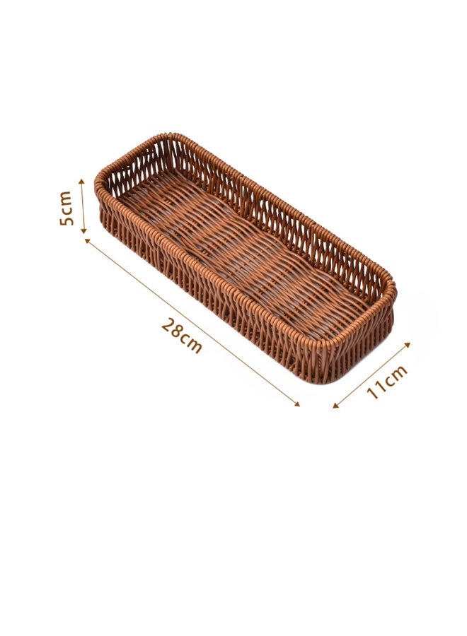 1pcs Knife And Fork Storage Box,Kitchen Fruit And Candy Tray, Living Room Storage Basket, Suitable For Kitchen, Living Room, Bathroom, Bedroom - Image 5