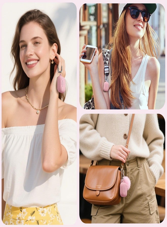 Lerobo for AirPods Pro 2 Case Cover, Cute Bow Heart Engraved Girly Design Soft Silicone Cover with Cleaner Kit & Keychain, Compatible with Apple AirPods Pro Case for Women, 360°Protection, Pink - Image 2
