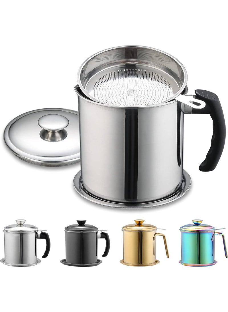DubaiGallery Premium Stainless Steel Milk Pan with Detachable Strainer Basket and Cover, Perfect for Boiling Milk, Making Tea, Coffee, Soups, Sauces, and Other Delicious Homemade Recipes Easily - Image 1
