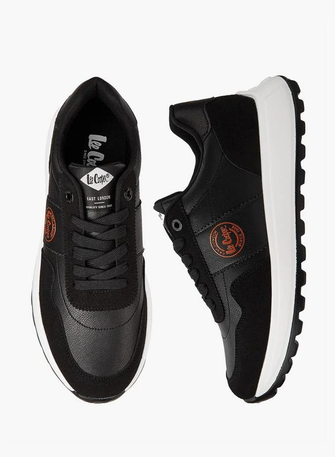 Men's Panelled Lace-Up Sneakers
