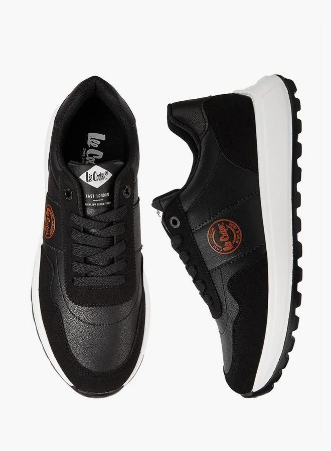 لي كوبر حذاء رجالي برباط بتصميم ألواح