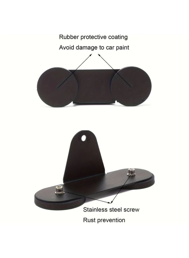 2pcs Silicone Magnetic Led Light Bar Mounting Brackets Bent Version 88mm Powerful Magnet Base For Off Road Driving Lamps Roof Suction Cup Holder Multi Model Compatibility Easy Installation Durable Flexible Design Secure Mount - Image 3