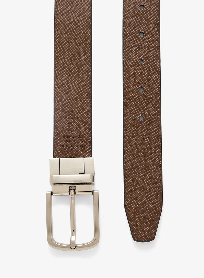 Robert Wood  Genuine Leather Reversible & Resizable Formal Belt for Men | Best Price UAE