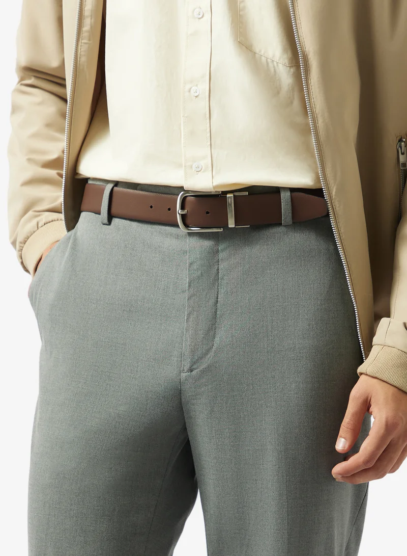 Robert Wood  Genuine Leather Reversible & Resizable Formal Belt for Men | Best Price UAE
