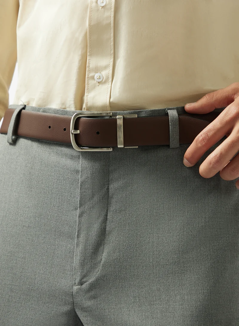 Robert Wood  Genuine Leather Reversible & Resizable Formal Belt for Men | Best Price UAE
