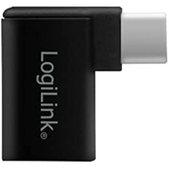 Logilink AU0055 - USB 3.2 GEN 1, USB-C TO USB-A ADAPTER, 90° ANGLED, BLACK - Image 2