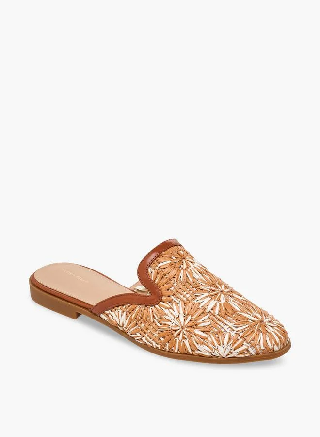 Flora Bella By Shoexpress Women Woven Textured Mules