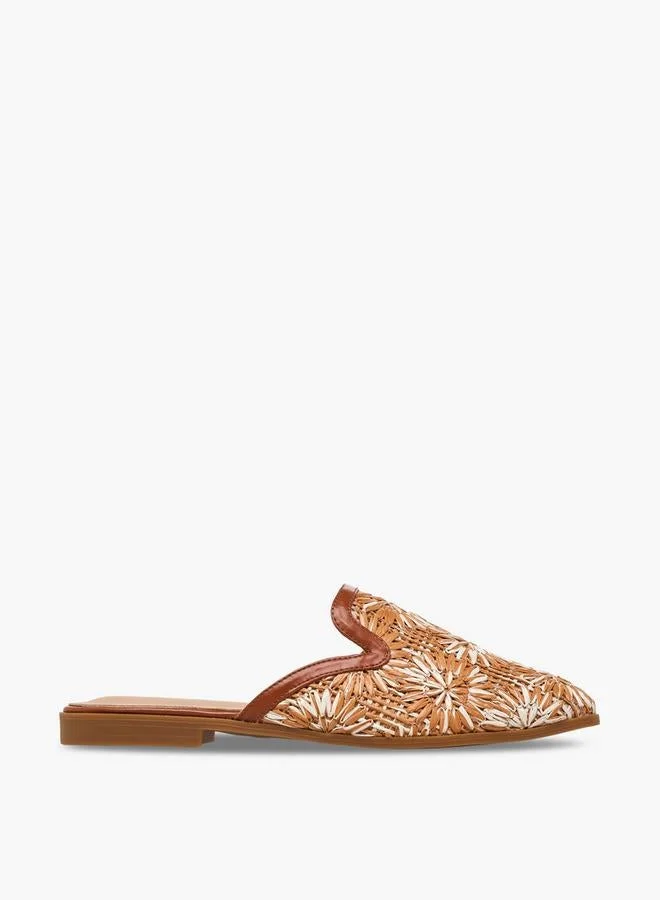 Flora Bella By Shoexpress Women Woven Textured Mules
