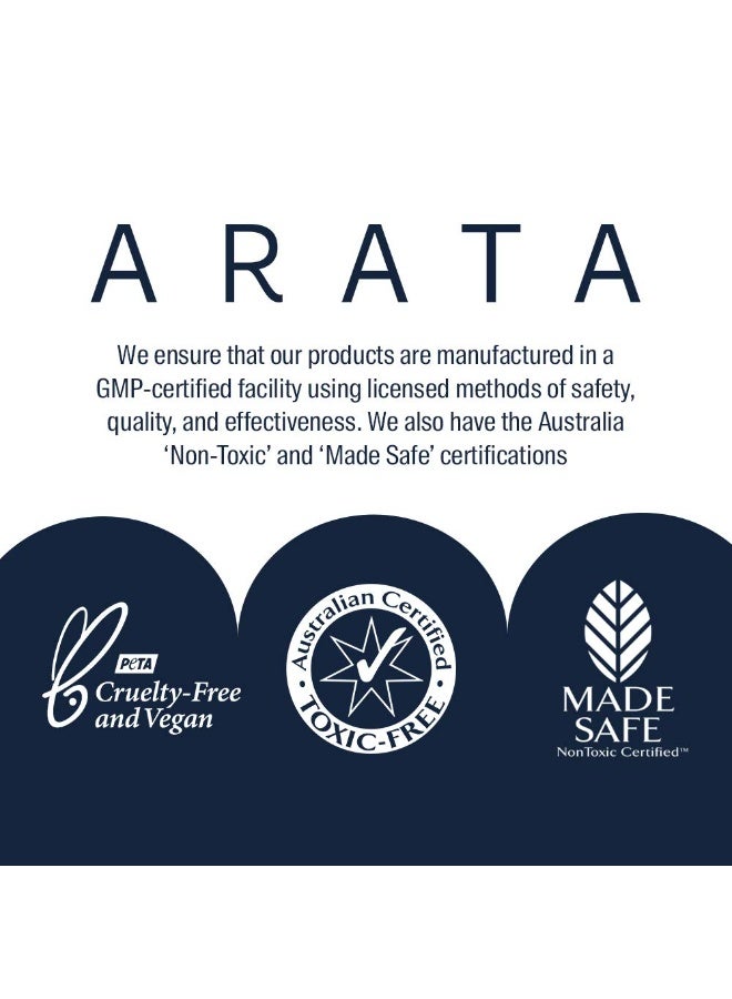ARATA Natural Hair Care Essentials For Women & Men With Cleansing Shampoo (300 ML), Conditioner (300 ML), Hair Gel (150 ML) & Hair Cream (100 ML) | All-Natural, Vegan & Cruelty-Free | Plant-Based, Non-Toxic Hair Cleansing & Styling - Image 4