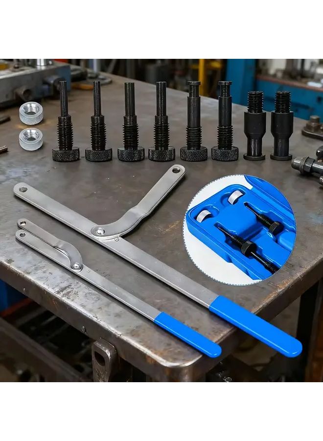 Professional Camshaft Pulley Holder Kit 1 Set Adjustable Engine Timing Tool - Image 1