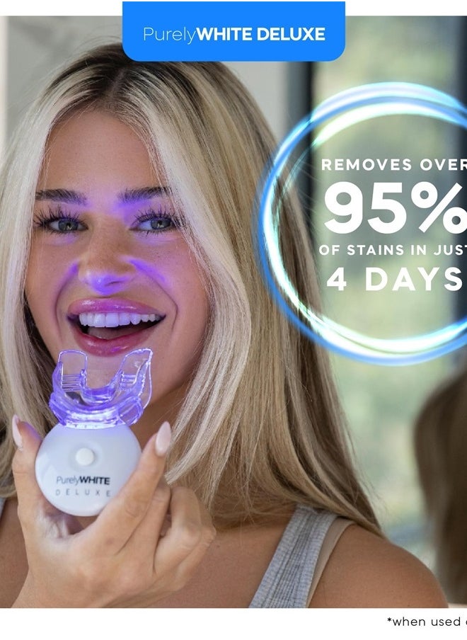 Teeth Whitening Kit, Complete LED Teeth Whitening, 15+ Treatments, (3) 3ml Whitening Gel Syringes, Whiter Smile in 7 Minutes