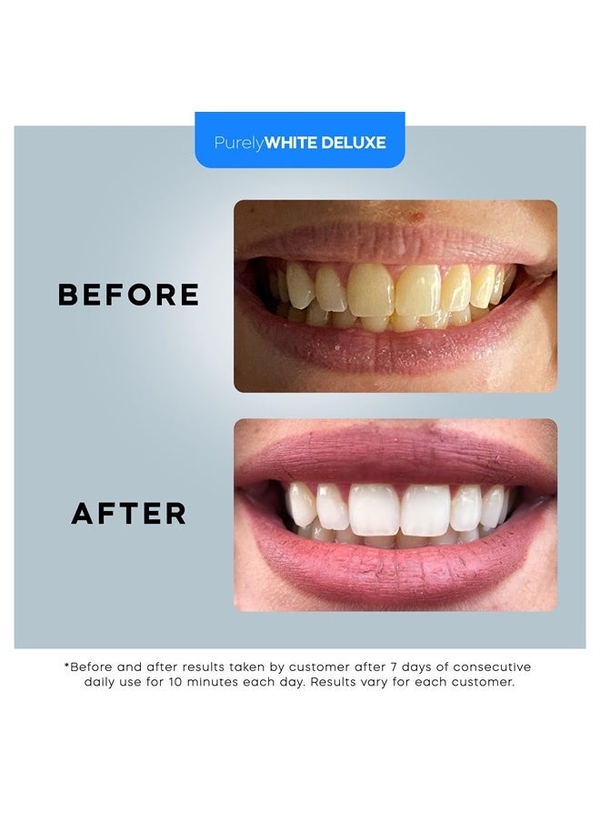Teeth Whitening Kit, Complete LED Teeth Whitening, 15+ Treatments, (3) 3ml Whitening Gel Syringes, Whiter Smile in 7 Minutes