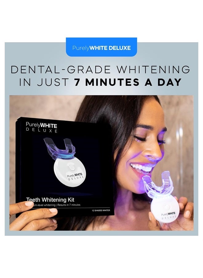Teeth Whitening Kit, Complete LED Teeth Whitening, 15+ Treatments, (3) 3ml Whitening Gel Syringes, Whiter Smile in 7 Minutes
