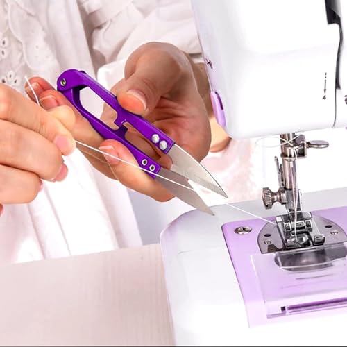 RIANZ Pack of 2 U Sewing Scissors Clippers,Thread Yarn Mini Cross Stitch Scissors Craft Clipper, Great for Stitch, Craft & DIY Supplies (Multi Color) - Image 4