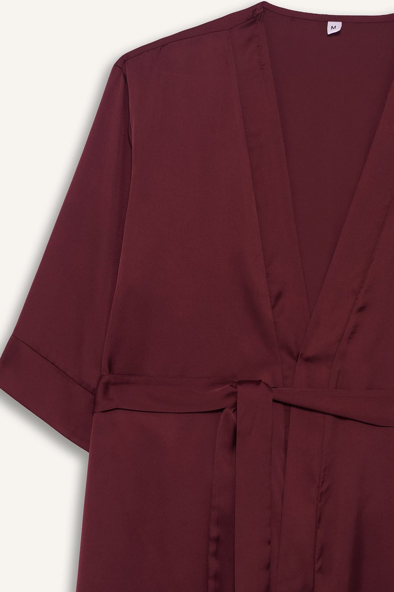 ديفاكتو روب نوم ستان قصة عادية وياقة متقاطعة - Image 5