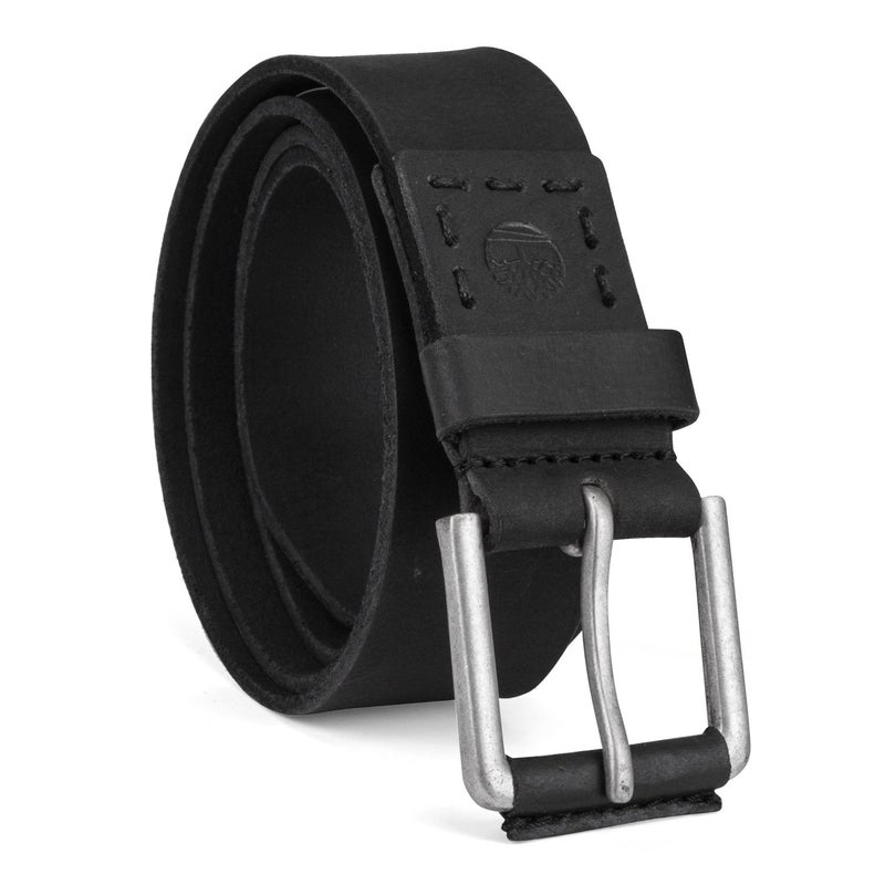 Timberland Men Casual Leather Belt, Black, 38 - Image 1
