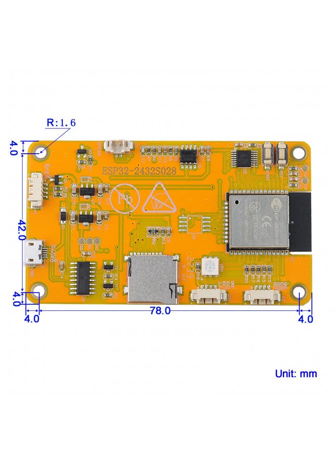 DIYmall 2.8'' ESP32 Module ESP32-2432S028R WIFI+BT Dual-core 240X320 Smart Display Screen LCD TFT Module ILI9341 Driver for Arduino IoT - Image 2