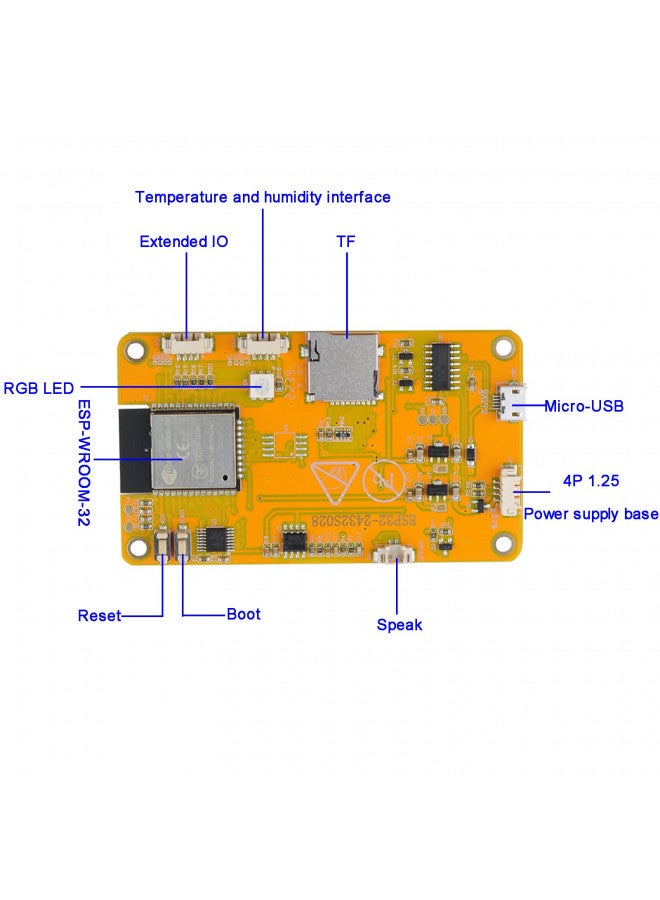 DIYmall 2.8'' ESP32 Module ESP32-2432S028R WIFI+BT Dual-core 240X320 Smart Display Screen LCD TFT Module ILI9341 Driver for Arduino IoT - Image 1