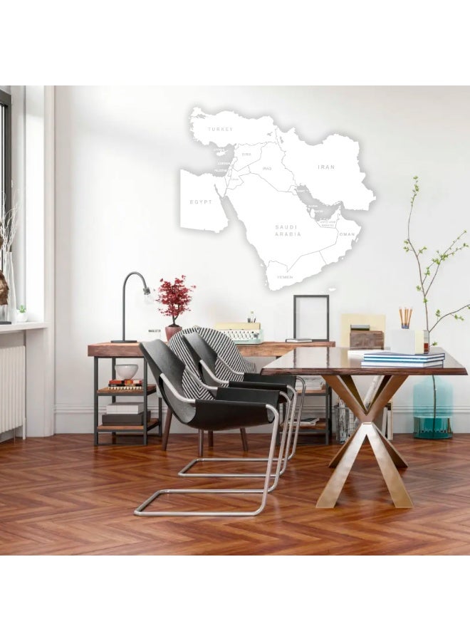 MAXPIX LLC Middle East Map Wall Sticker, Global World Map Vinyl Decal - Image 2