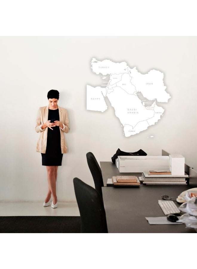 MAXPIX LLC Middle East Map Wall Sticker, Global World Map Vinyl Decal - Image 3