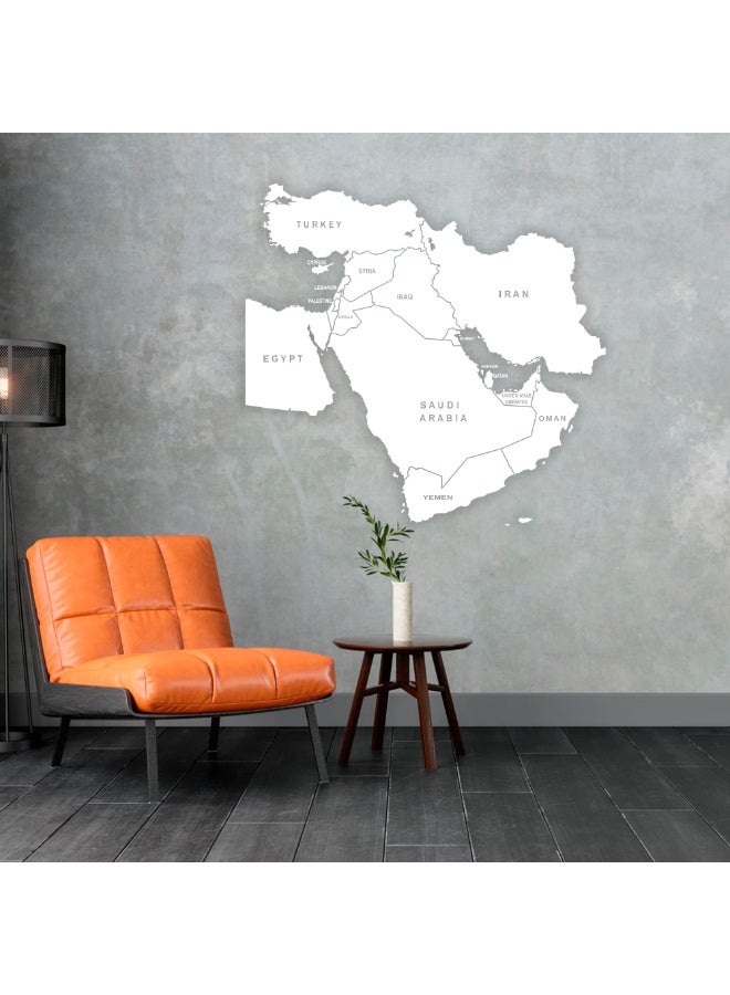 MAXPIX LLC Middle East Map Wall Sticker, Global World Map Vinyl Decal - Image 4
