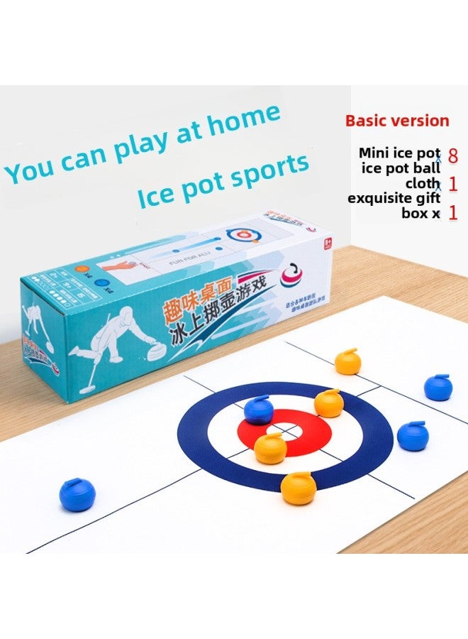 لعبة الكيرلنج للأطفال، لعبة هوكي الجليد على الطاولة، لعبة البولينج، لعبة لوحية تعليمية ترفيهية داخلية، لعبة للآباء والأطفال