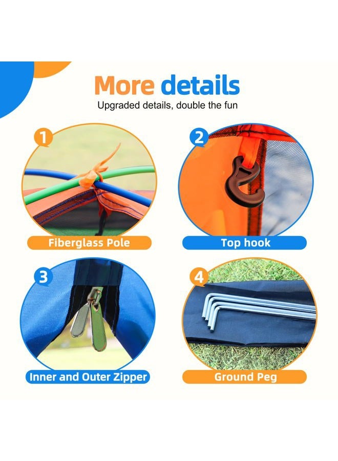 NARMAY ® Play Tent Summer Camping Dome Tent for Kids Indoor/Outdoor Fun - 60 x 60 x 44 inch - Image 5